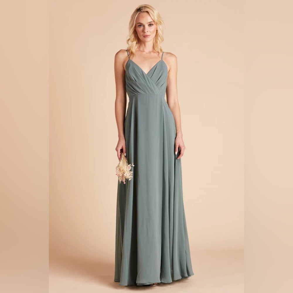 Birdy Grey Kaia Chiffon Sea Glass Dress